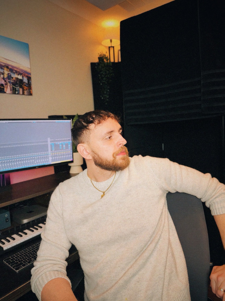 YL in the studio
